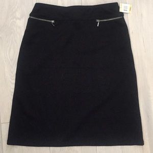 Black Knee Length Skirt
